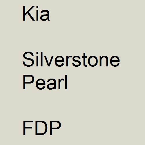 Kia, Silverstone Pearl, FDP.